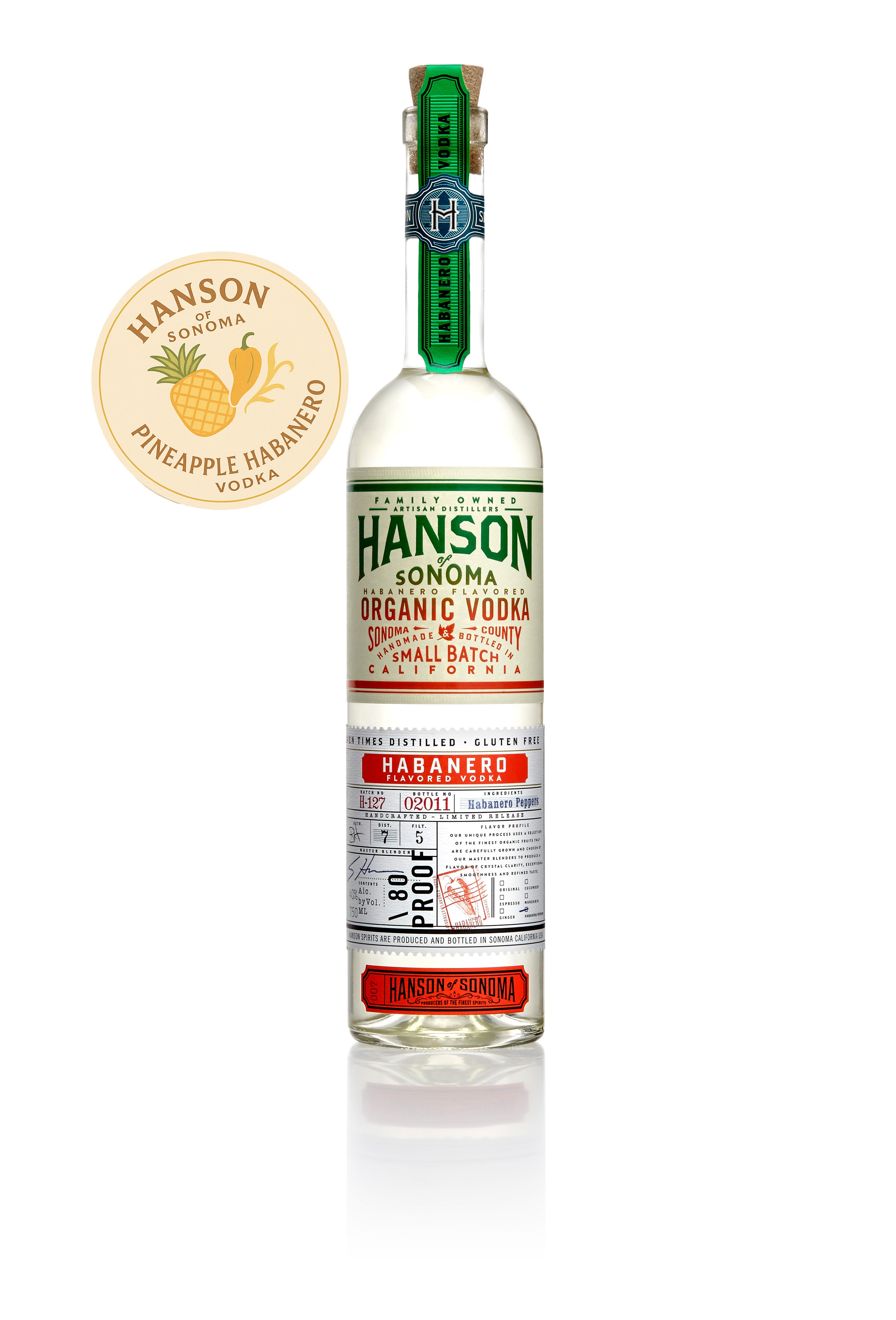 Hanson Organic Pineapple Habanero Vodka