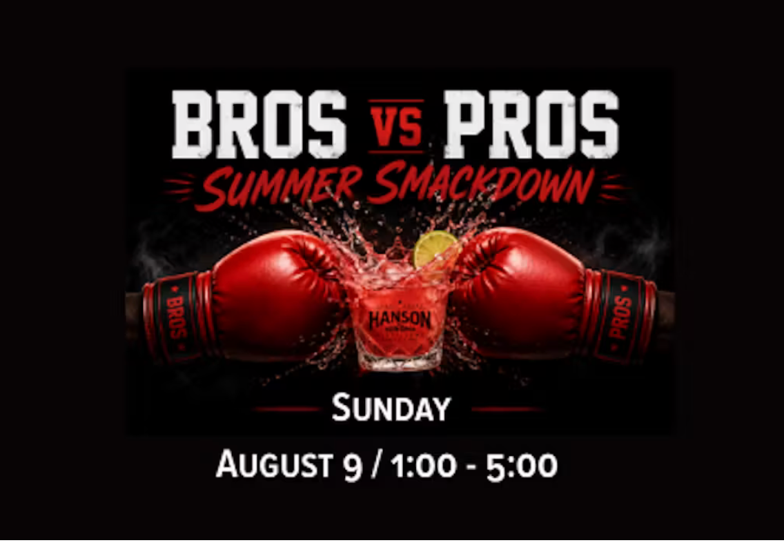 BROS VS PROS Cocktail Competition