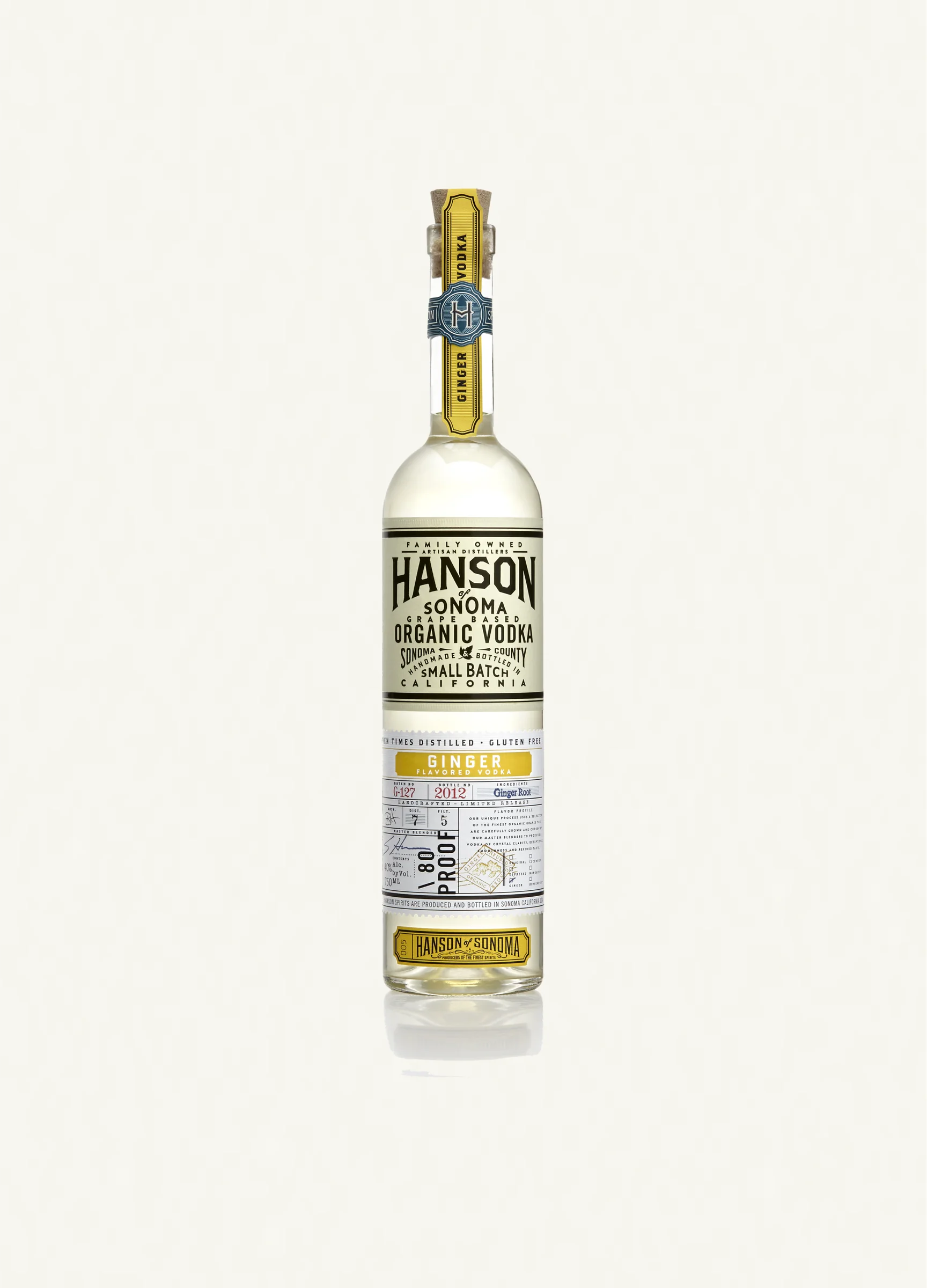 Hanson Ginger Vodka plain bottle