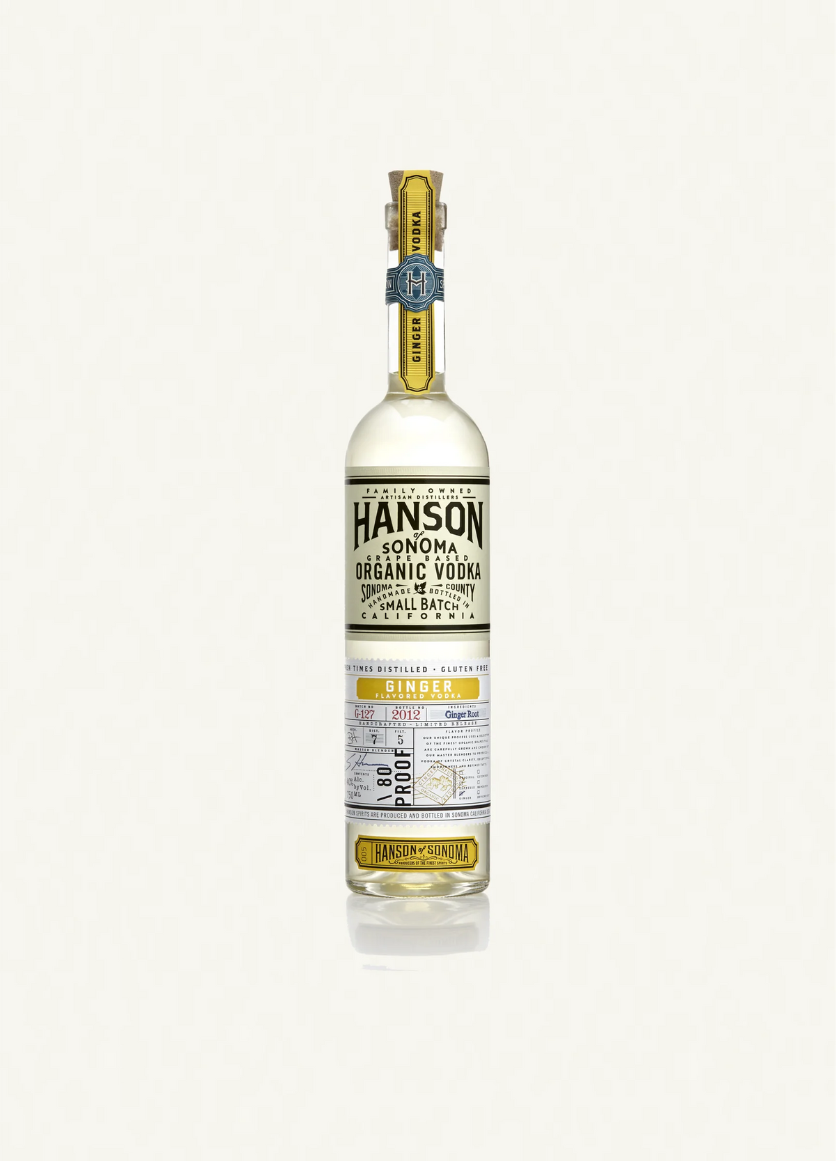 Hanson Ginger Vodka plain bottle