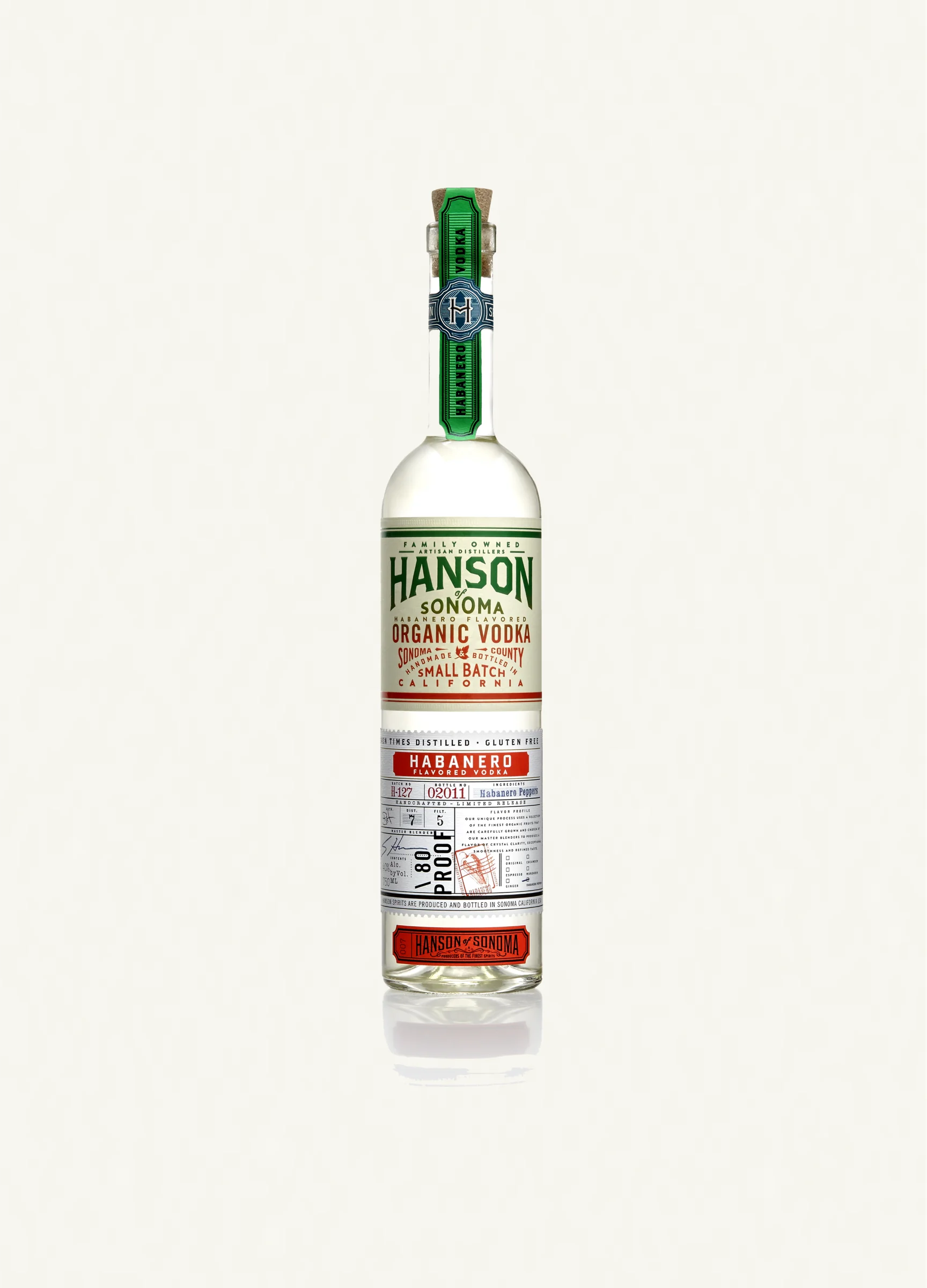 Hanson Habanero Vodka plain bottle