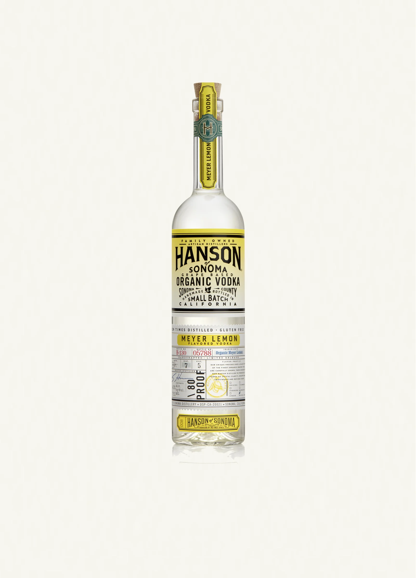 Hanson Meyer Lemon Vodka plain bottle