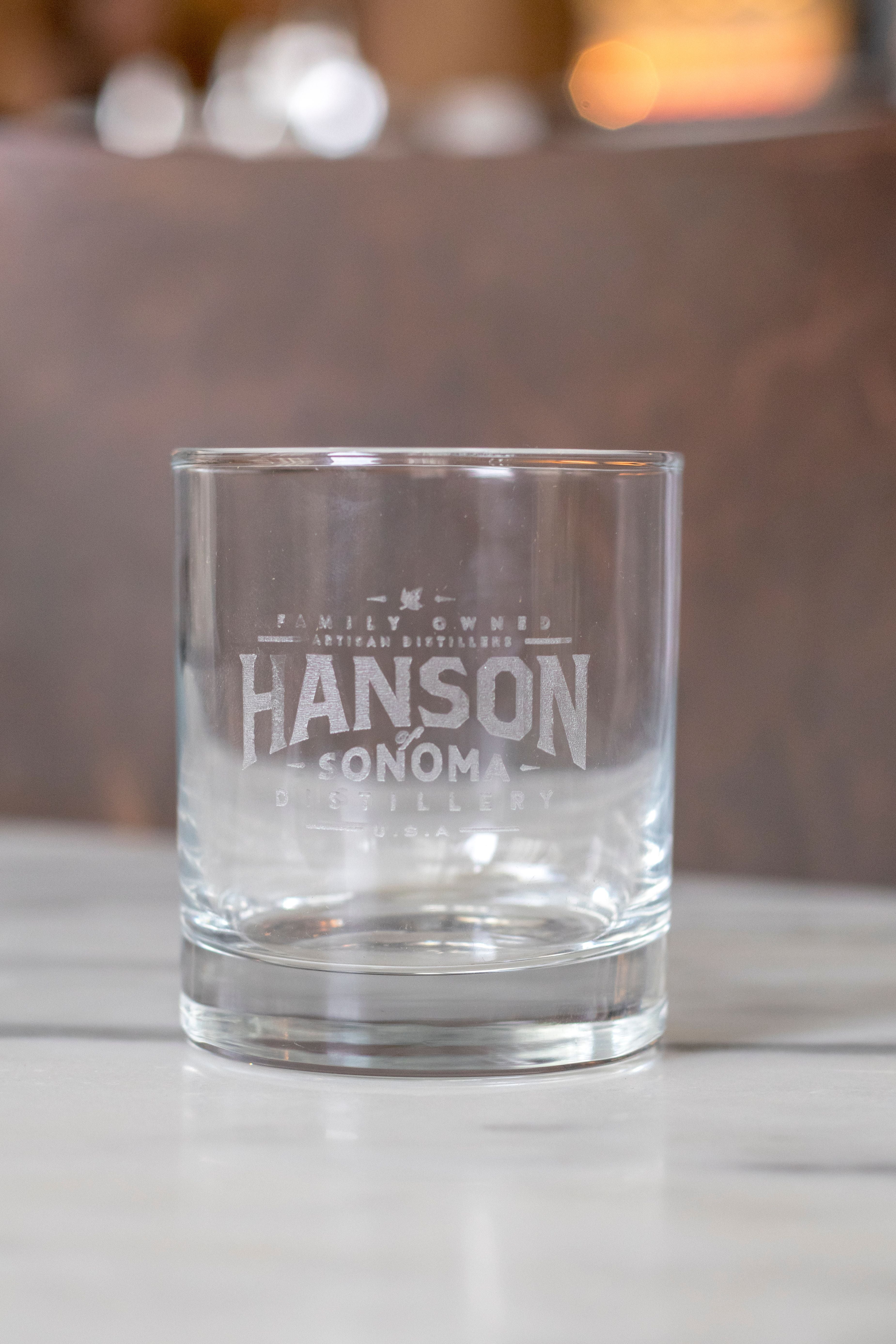 10oz Hanson Engraved Old Fashioned Glass