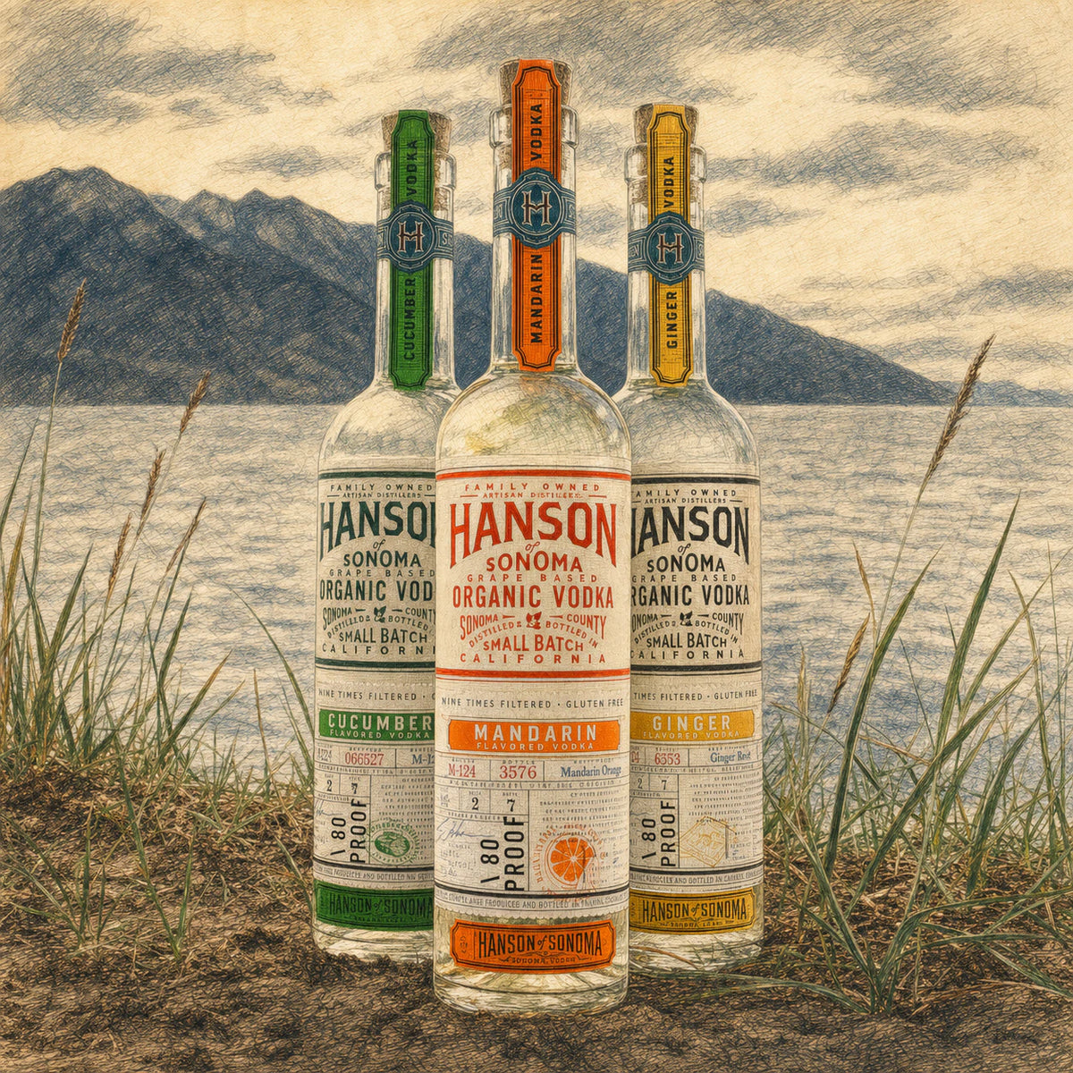 Hanson of Sonoma Spirit Club three bottle selection