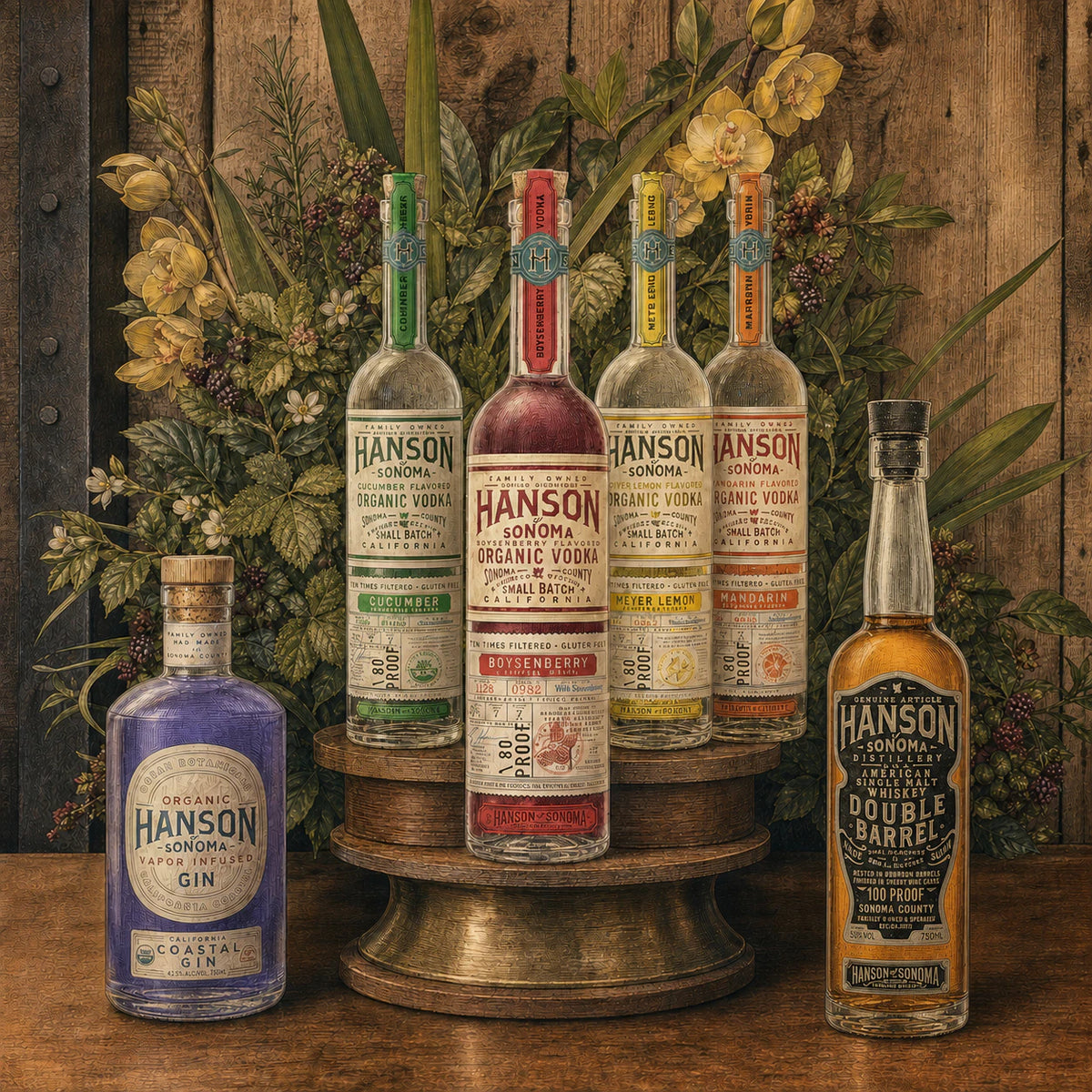Hanson of Sonoma Spirit Club six bottle selection
