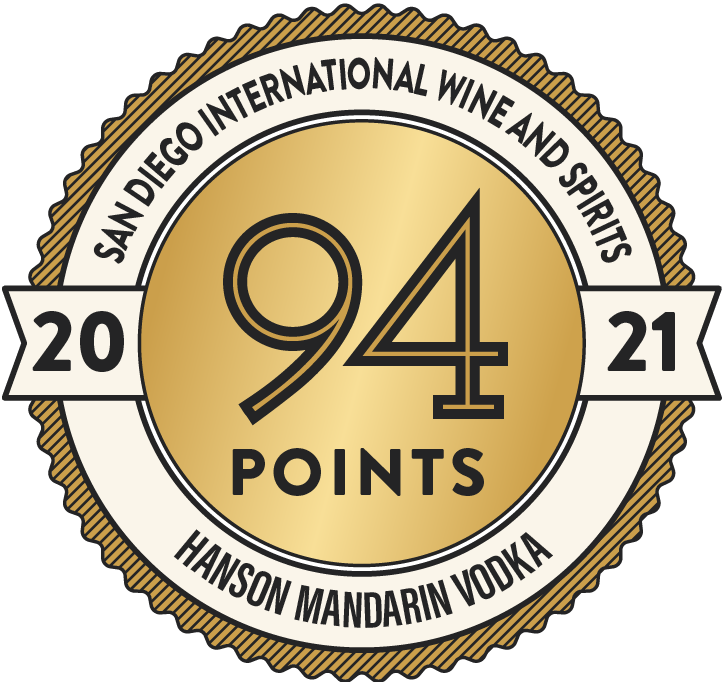 - [ ] San Diego International Wine and Spirits 2021 - 94 Points Hanson Mandarin Vodka